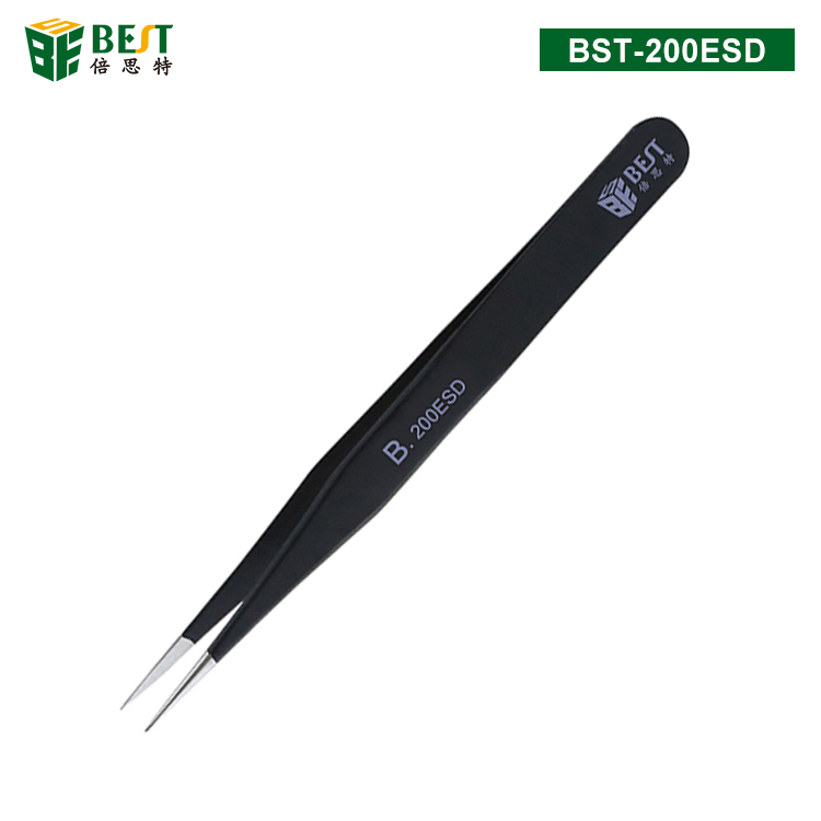 BST-200ESD 优质钢化防静电镊子