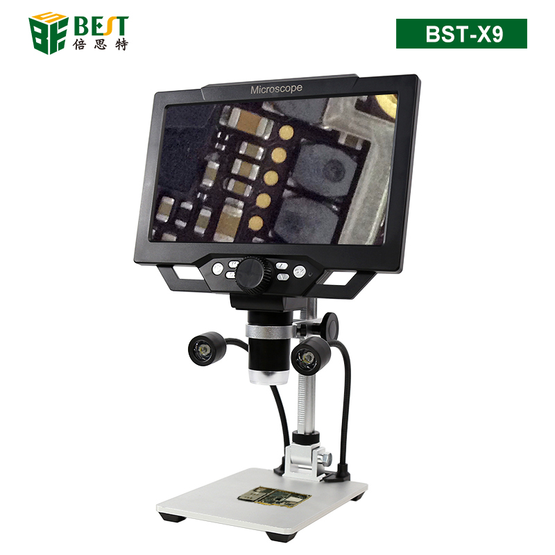 BST-X9 1200万像素高清带屏工业显微镜 1600倍放大 多种CCD相机选择及输出方式 数码显微镜