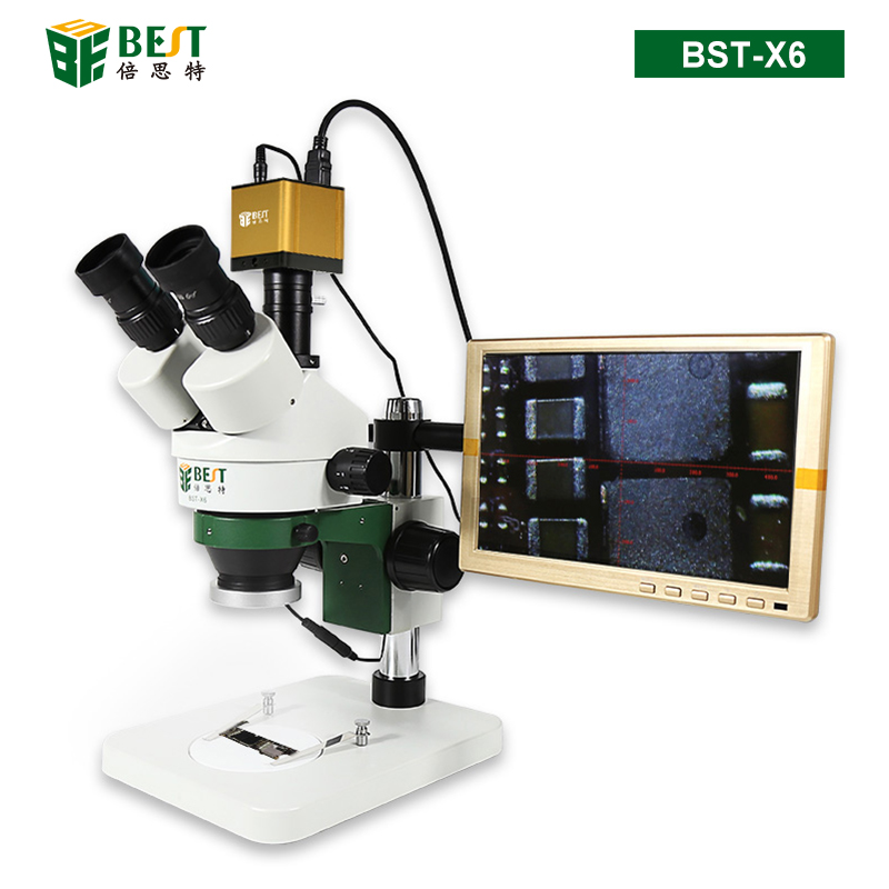 BST-X6-II 体视显微镜 三目版 7-45倍连续变焦 可接摄像头显示屏(第二代)